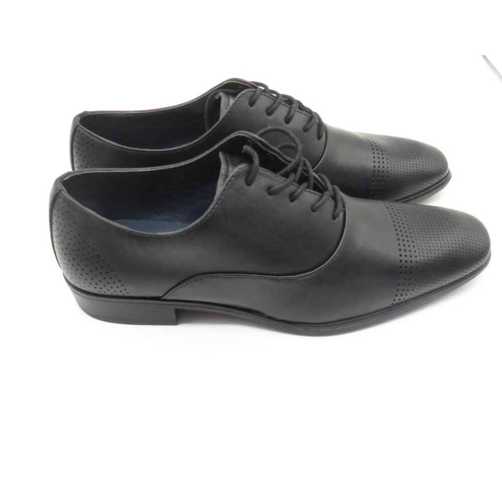 Call It Spring Men's Black Perforated Lace-Up Dress Shoes Size 9 US NEW